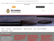 Tablet Screenshot of comuneriomarina.li.it